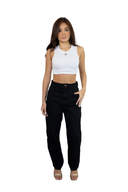 calça preta feminina sarja